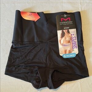 Maidenform Black High Waist Shaping Shorts